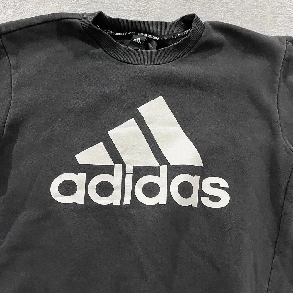 Adidas Sweater Sweatshirt Mens M‎ Black Pullover